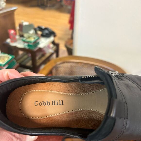 Cobb hill ladies 7.5  amalie black  zipper slip on shoes - Picture 5 of 5
